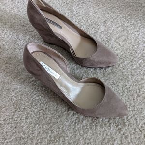 BCBGeneration Faux Suede Wedge Heels